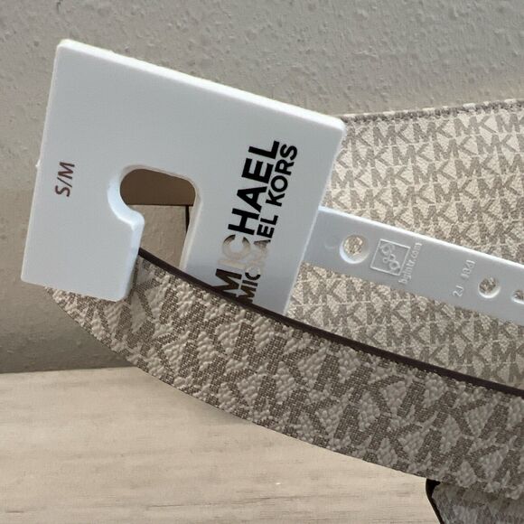 Michael Kors 556137C 001 Sz L/XL Black Signature MK Allover Print Belt Bag - Picture 4 of 11